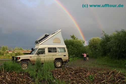 Wo Regen ist, ist manchmal auch ein Regenbogen - oder zwei...