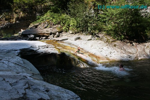 "Naturrutsche" in der Cheile Latoritei