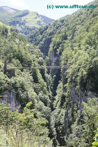 Hängebrücke von Holzarte